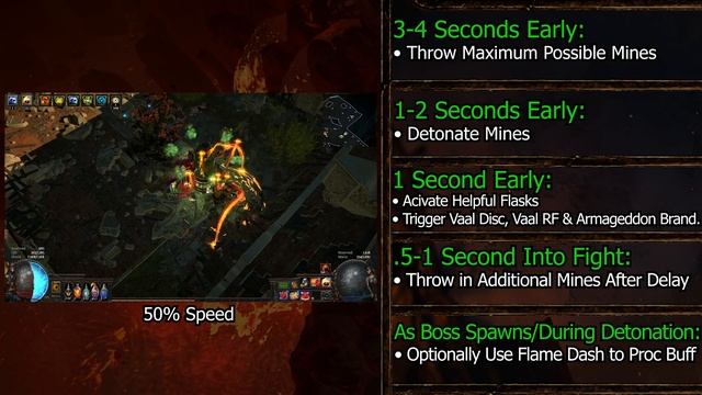 【Path of Exile - Outdated】Pyroclast Mine Saboteur –Build Guide– Exceptional Bossing | Erase Sirus! смотреть онлайн