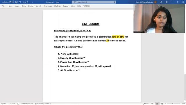 Statistics - Binomial distribution смотреть онлайн