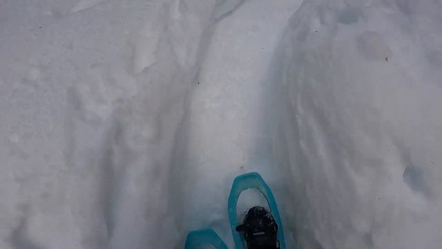 Озеро малая Рица зимой на снегоступах смотреть онлайн