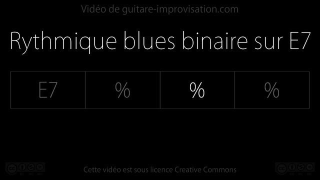 Rythmique Blues binaire sur E7 : Backing Track смотреть онлайн