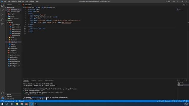 Creating an Angular Portfolio Website 04: Adding Bootstrap to our Project смотреть онлайн