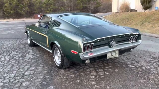 1968 1/2 Ford Mustang Fastback R Code 428 Cobra Jet Highland Green The Ultimate Bullitt смотреть онлайн
