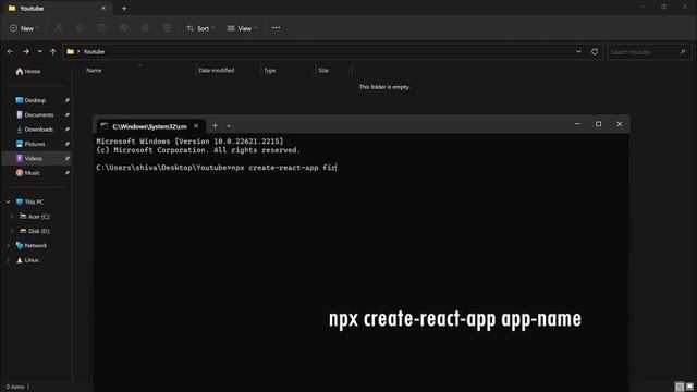 First React App using create-react-app | VS Code | Npm | Tutorial смотреть онлайн