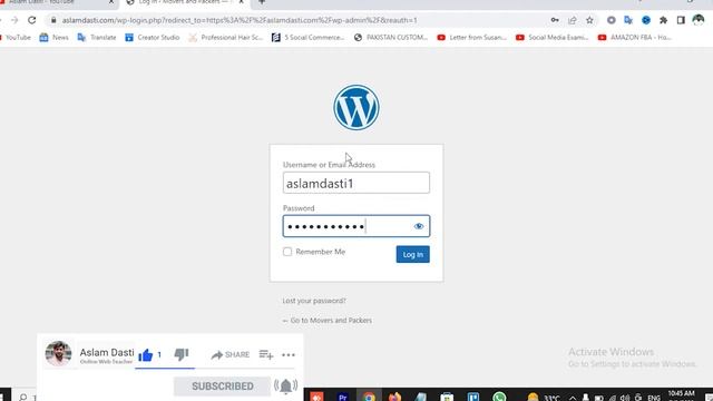 WordPress Where to log in ? | How to Login and Logout of WordPress Hindi Urdu смотреть онлайн