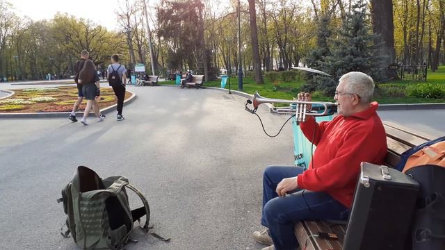МУЗЫКА БЕРЁТ ЗА ДУШУ!👍🎺/УЛИЧНЫЕ МУЗЫКАНТЫ В САДУ ШЕВЧЕНКО ХАРЬКОВ МАЙ 2021 смотреть онлайн