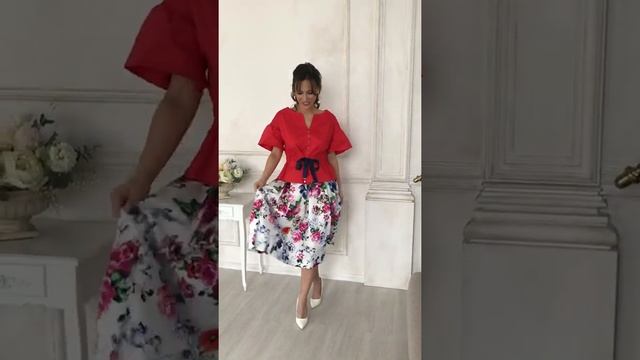 Костюм женский Мода-Юрс модель 2688 krasnyj zwety смотреть онлайн