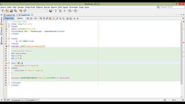 Aula 002 - JavaScript - Operadores - #030.2 смотреть онлайн