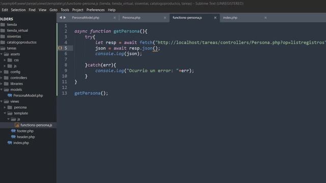Extraer Información por AJAX con Async/Await con JavaScript, PHP, MVC y POO - Clase 24 смотреть онлайн