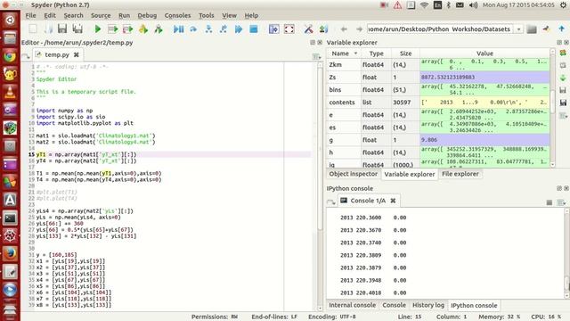 Scientific Programming Using Python : 015 : Handling data from text files смотреть онлайн