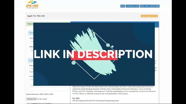 ? ? SPM JOBS - Python developer | Job Vacancy 2022 смотреть онлайн