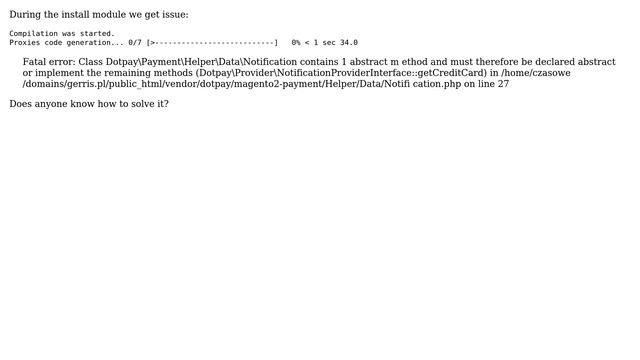 Magento: Class contains 1 abstract method смотреть онлайн