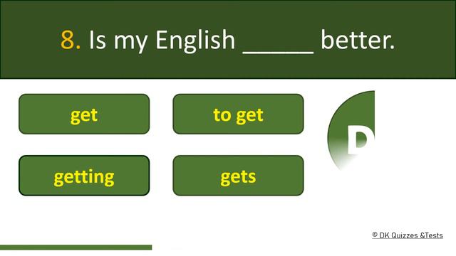 Present Continuous | Grammar Test смотреть онлайн