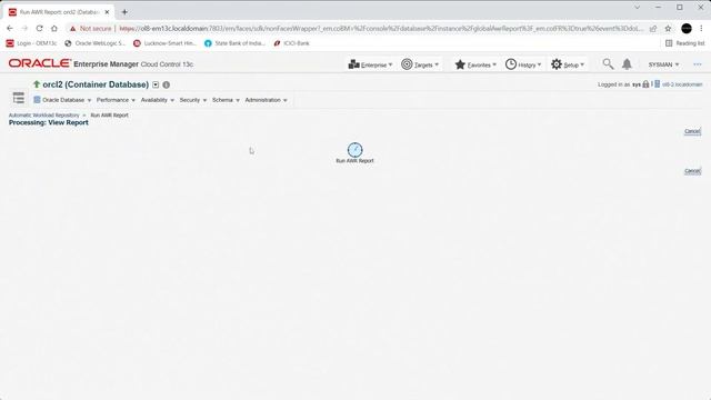 How To Generate Oracle Automatic Workload Repository AWR Report Using EM 13c Cloud Control смотреть онлайн
