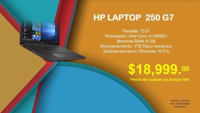Libra sistemas, equipo HP LAPTOP 250 G7 смотреть онлайн