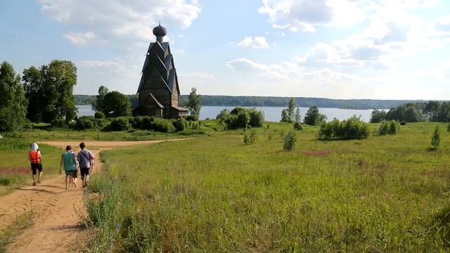 Селигер 2015. Панорама Ширкова погоста. смотреть онлайн