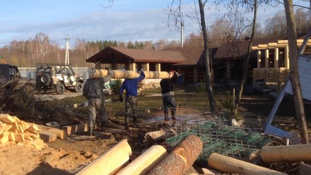 Сборка сруба