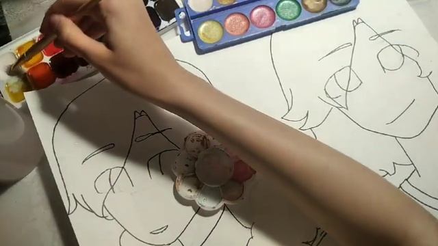 Countryhumans рисуем Россию и Финляндию[1:2] ( Countryhumans Piirustus Venäjä Ja Suomi )