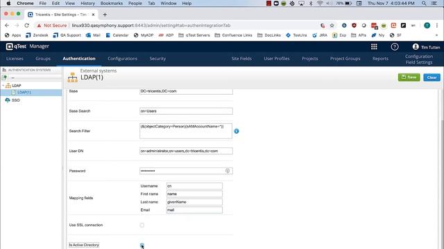 Tricentis qTest Manager - Configure LDAP Authentication смотреть онлайн