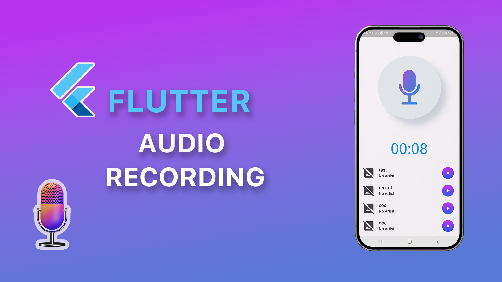 Flutter Audio Recording смотреть онлайн