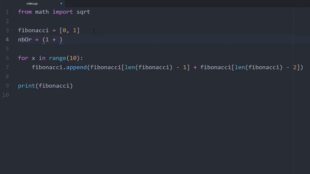 Python ⚜️ Le nombre d'or avec la suite de Fibonacci смотреть онлайн