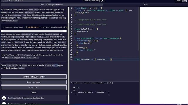 Use PropTypes to Define the Props You Expect смотреть онлайн