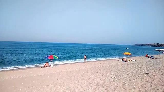 Пляж в устье реки Велека. Синеморец. Болгария. #tzarevo.ru смотреть онлайн