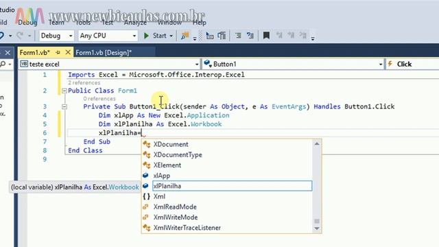 Visual Basic (Aula 11) Aula de Programação para Iniciantes - Excel no Visual Studio смотреть онлайн