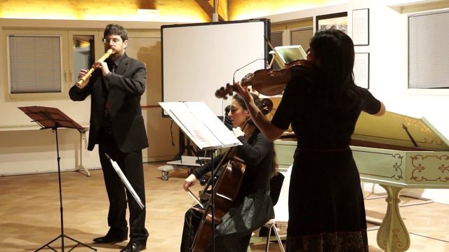 Telemann - Triosonata in D minor for recorder, violin and b.c. - Ensemble Estro Cromatico смотреть онлайн