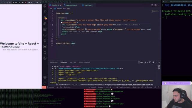 Starting a Project with React | Tailwind | Vite | TypeScript смотреть онлайн