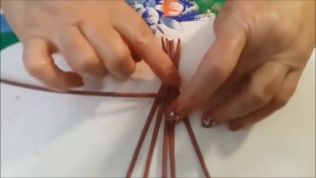 Плетение из газет.Башмак восточный смотреть онлайн