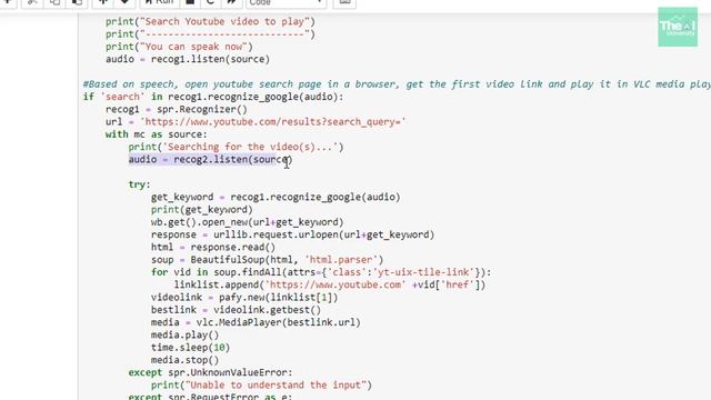 Real Time Speech Recognition to Search & Play Youtube Video | Hands-on Project смотреть онлайн