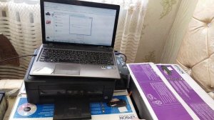 КАК ПРОЧИСТИТЬ ПЕЧАТАЮЩЕЙ  головки Epson  l222 Если принтер начал полосить, не печатает какой