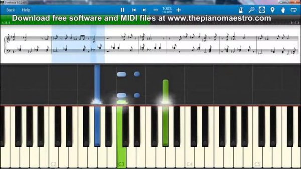 Rhythm Of Love - Plain White T's -- piano lesson with Synthesia