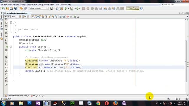 How to Create RadioButton and Set Select RadioButton using Java Applet and AWT in Netbeans смотреть онлайн