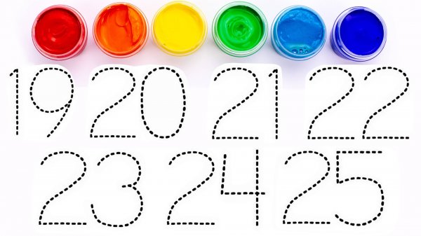 Числа 1-25 на Английском Языке.