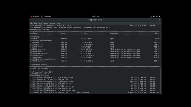 How to Install Ansible on RHEL8 by using yum command смотреть онлайн