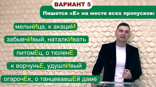 Русский язык. Подготовка к ЦТ. А6. Гласные в окончаниях и суффиксах существительных и прилагательны смотреть онлайн