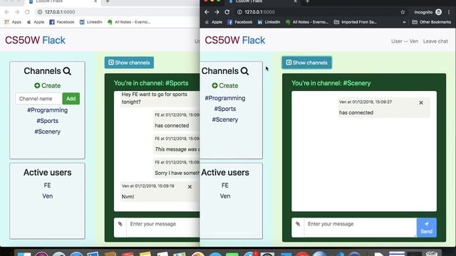 CS50W - Flack (Project 2) смотреть онлайн