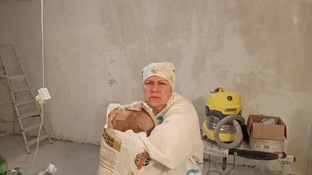 Шлифмашина Sturm Dws 6010 и пылесос Karcher Dw4, шлифовка стен