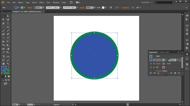 60 Second Illustrator Tutorial : Create a Double Stroke -HD- смотреть онлайн