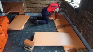 Теплый пол по грунту своими руками.  Часть 2 Песок и пеноплекс