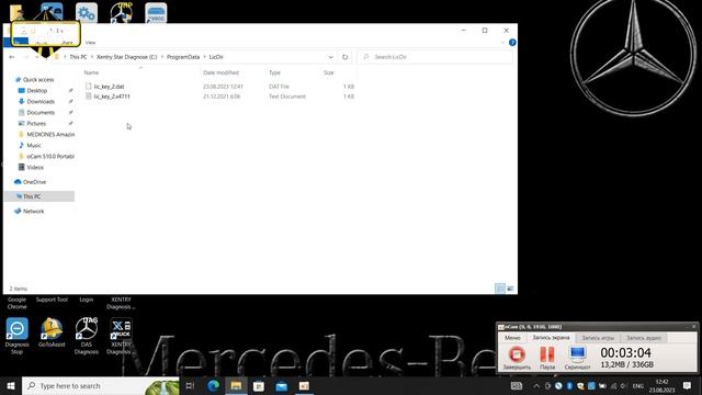 Installation and Setup Xentry OpenShell XDOS for Mercedes-Benz Star SD Connect C4, C5, C6 смотреть онлайн