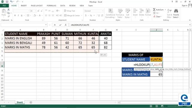 Computer Training Institute Under State Youth Centre/Microsoft Excel 2013/HLookup смотреть онлайн