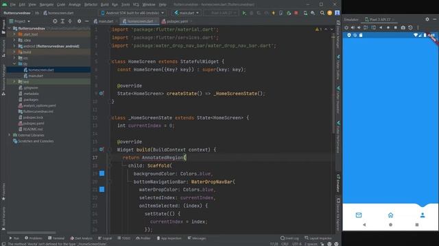 How to Create This Water Drop Bottom Navigation Bar in Flutter смотреть онлайн