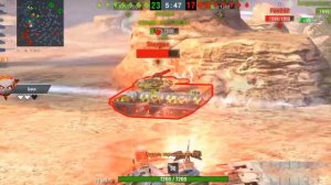 Крутой бой на Sheridan Ракетный в режиме BIG BOSS Wot/Tanks Blitz