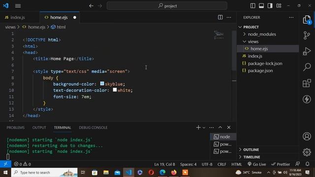 How to use EJS to template your Node.js application | Learn Node #12 смотреть онлайн