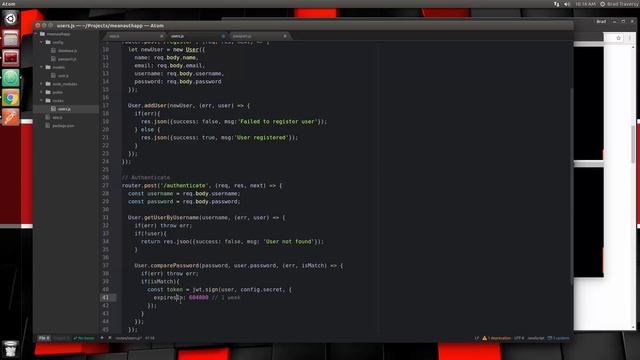 MEAN Stack Front To Back [Part 4] - API Authentication and Token смотреть онлайн