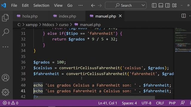 40 Función para Convertir Celsius a Fahrenheit y viceversa | PHP смотреть онлайн