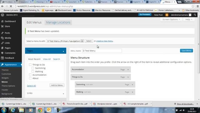 Wordpress.com Menus Submenus, Pages, Post Categories смотреть онлайн
