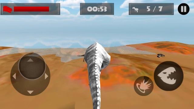 T-Rex White VS All Dinosaurs | Hungry T-Rex: Island Dinosaur Hunt Android Gameplay #4 смотреть онлайн